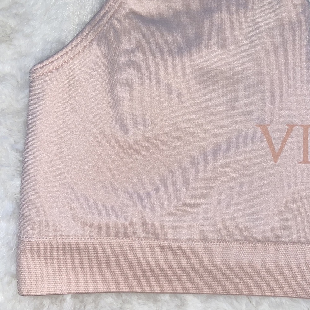 VICTORIA'S SECRET Bralette Comfort Lounge Bra Comfy Light Pink Size Large L Lg - Picture 3 of 12